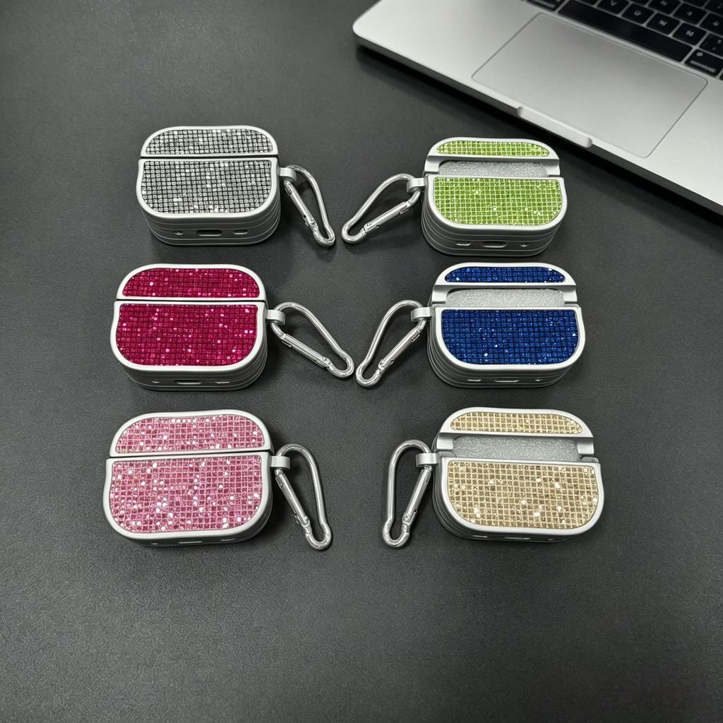 Full diamond electroplating spray paint for apple AirPods 1 earphone case sticker glitter AirPods pro1 earphone cover
