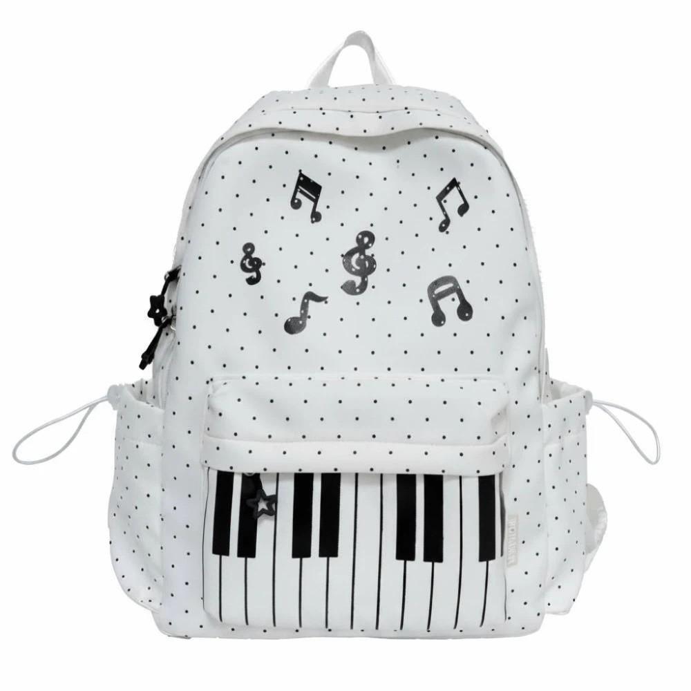 Mehrere Fächer Noten Tasche Leichtes Design Süße Schultasche Tastatur Buch Tasche Weibliche Jugend