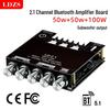 2.1 Channel Bluetooth Digital Amplifier Board with High/Low Tone, Super Bass, and High Power for Subwoofers and Car Audio Systems.