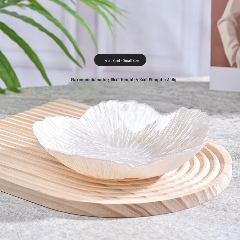 

Nordic Crystal Glass Divided Dumpling Plate