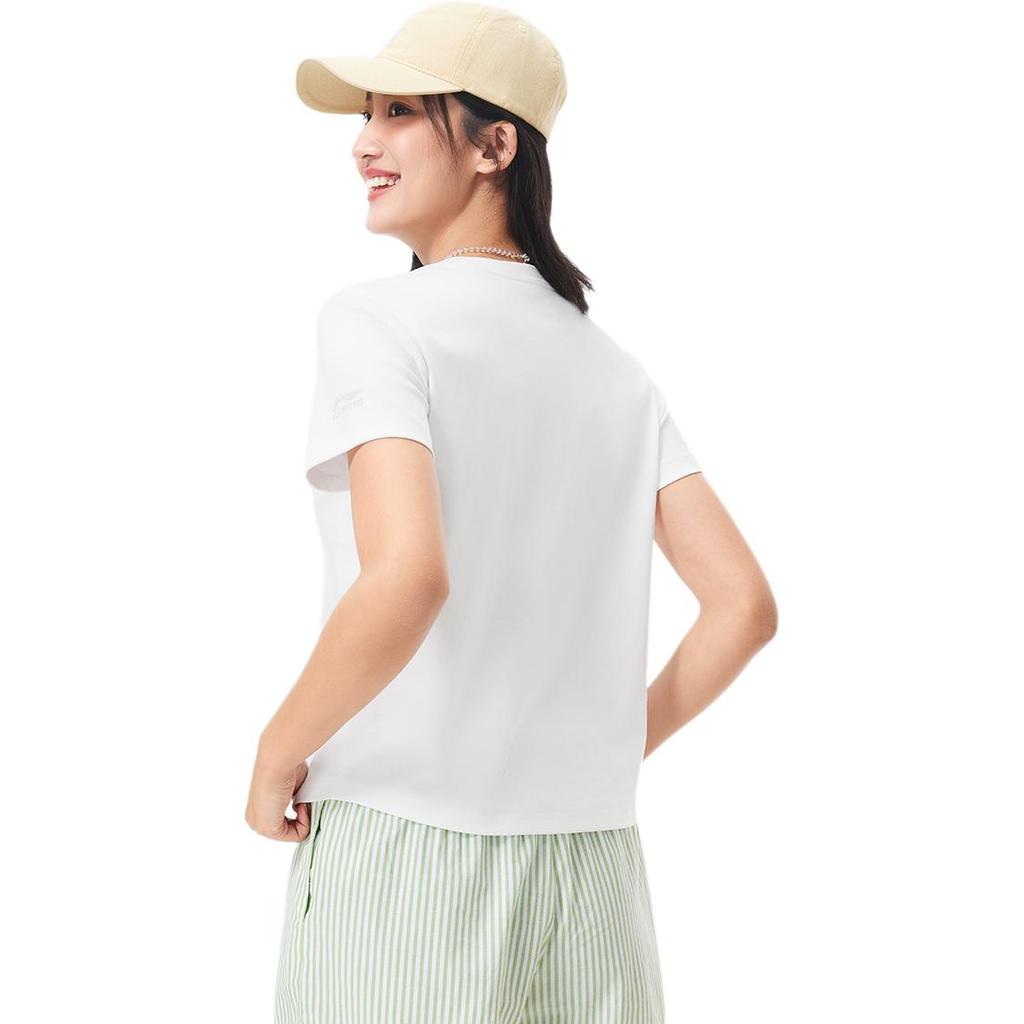 Li-Ning Quick-Drying Cool Round Neck Casual Logo T-Shirt Women Tops ATSW624-1