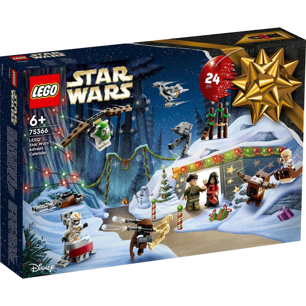LEGO Star Wars Advent Calendar Gift 75366 Toy Blocks Birthday Gift Space Adventure Boys Ages 6 and Up