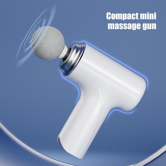 DYS Mini Fascia Massager, Electric Percussion Massager with 4 Massage Heads, Portable Device for Deep Muscle Relaxation
