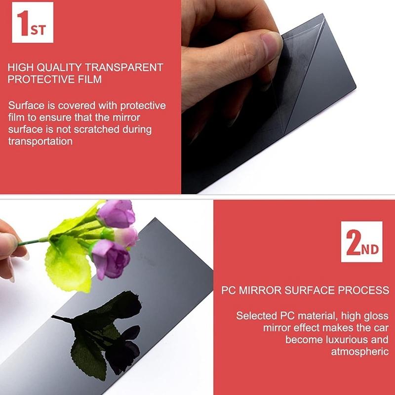 Car Pillar Posts Door Window Trim Molding For Dodge Charger 2011- Anti Scratch Stickers Accessories Black