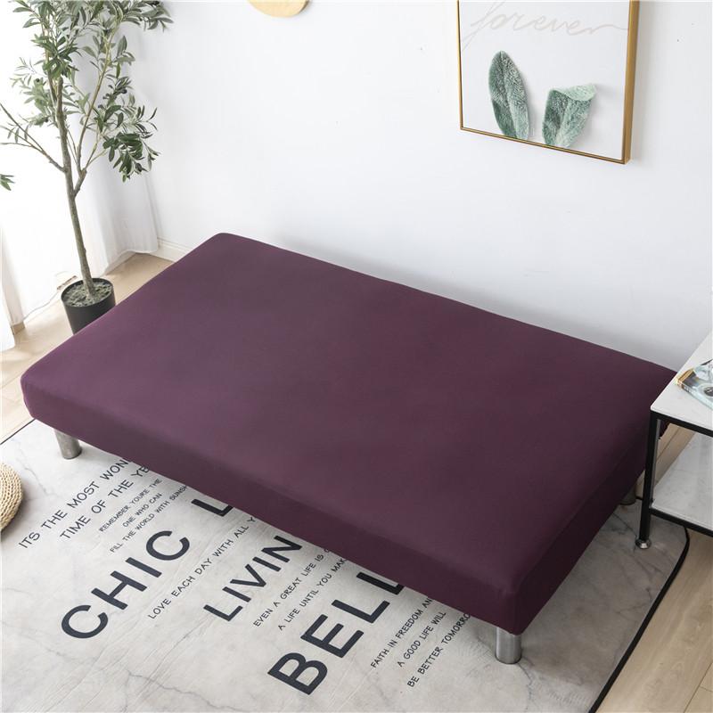 Solid Color Sofa Bed Cover All-inclusive Folding Sofa Covers for Living Roon Tight Wrap Couch Cover Without Armrest Funda Sofa