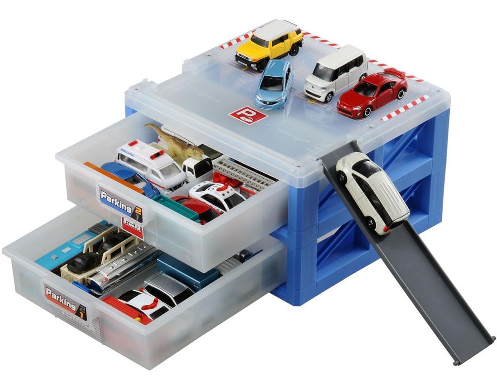 Parkovací kufřík Takara Tomy Mini Car Úložný prostor pro hračky od 3 let Splňuje bezpečnostní normy pro hračky Certifikace ST Mark TOMICA TAKARA TOMY Plast Bílá