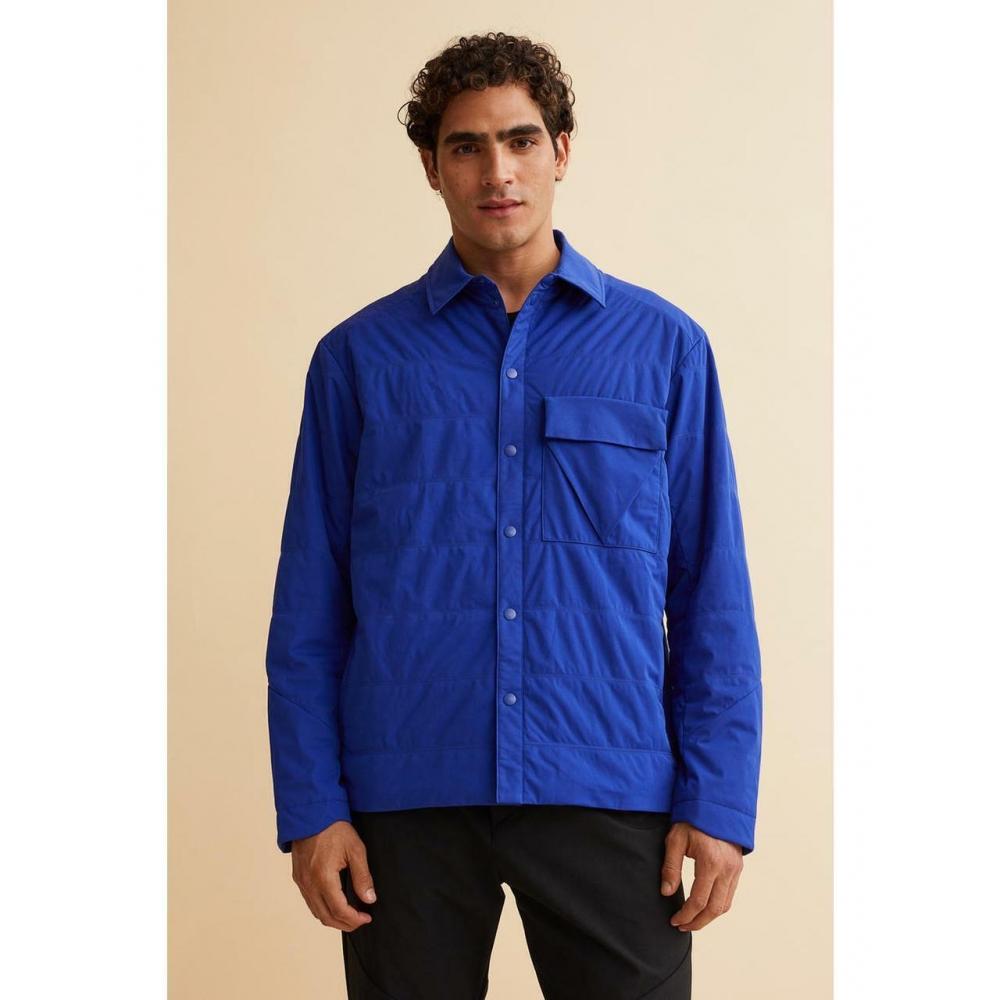 

H&M Regular Fit Верхняя рубашка ярко-синяя 1067821003