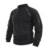 Men's Outdoor Fleece Tactical Half-Zip Pullover with Stand Collar