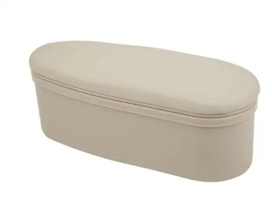 

Ящик для хранения в дверце автомобиля, подлокотник, кожаный органайзер для деталей салона автомобиля, регулировка подлокотника, поручня, усиленная подкладка, универсальная бежевый