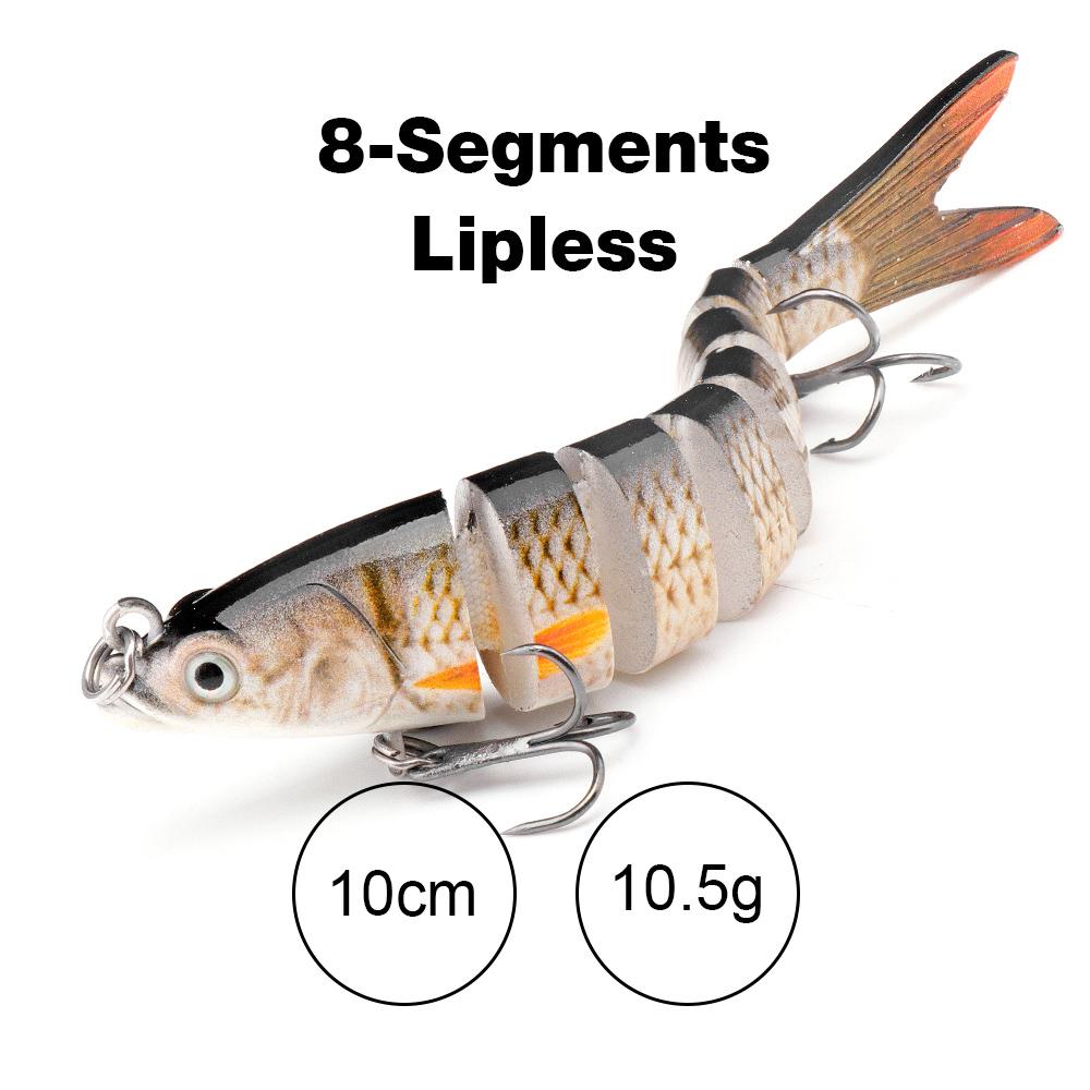 10cm/12.5cm Pike Wobblers for Fishing Artificial Bait Hard Multi Jointed Swimbait Crankbait Lifelike Fishing Lure Tackle