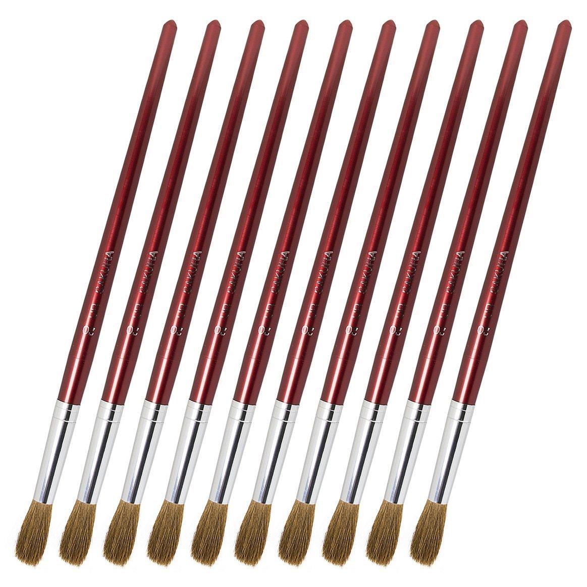 

Sakura Horsehair Round Paint Size 10 Pieces Cray-Pas Brush, 20, UR#20(10),