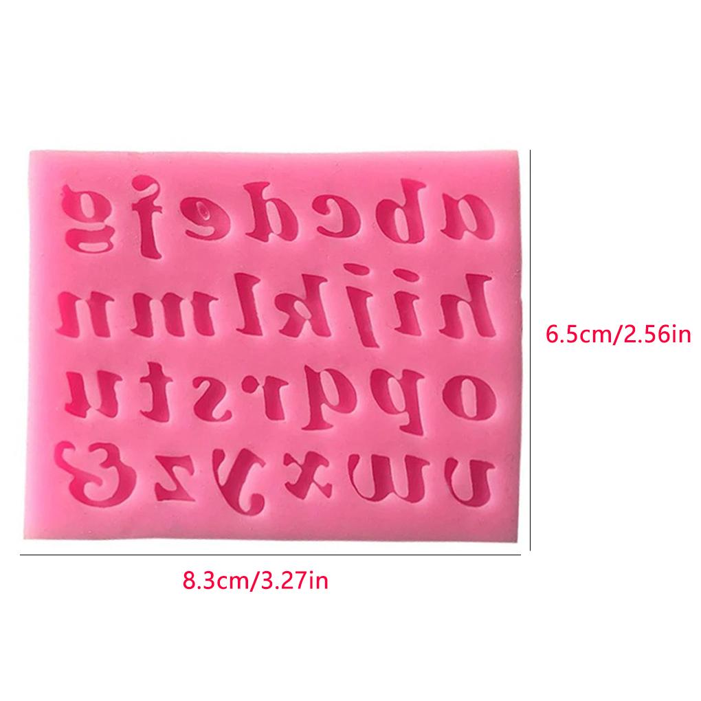 Sugar Craft Letter Number Silicone Mold Fondant Chocolate Mold Cake Decoratin NE