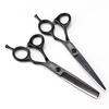 6.0" DLB-01 Black Hua Er Hairdressing Scissors - Barber Straight Shears for Bangs