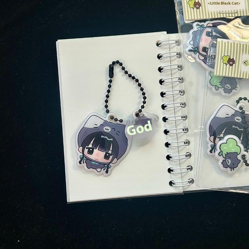 Cute Mini Puff Foam Keychain Cartoon Girl Phone Keyring Pendant Key Hanging Decoration Bag Charms For Couple Gifts