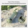 Powerful Handheld Flashlight USB Charging Mini Camping Light 6 Modes Outdoor Emergency Light 1200mAh for Camping Fishing Walking