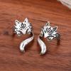 Zinc Zinc Alloy Cat Ear Clip Ear Hook Ear Cuff Creative Animal Earrings  Party