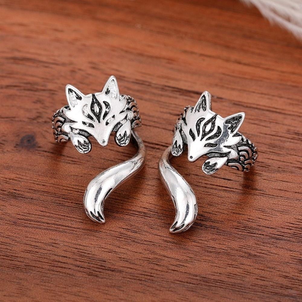 Zinc Zinc Alloy Cat Ear Clip Ear Hook Ear Cuff Creative Animal Earrings  Party