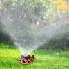 8 Pattern Lawn Sprinkler with Metal Decorative Base Water Sprinkler Turret Pattern Sprinkler for Garden Watering Irrigation