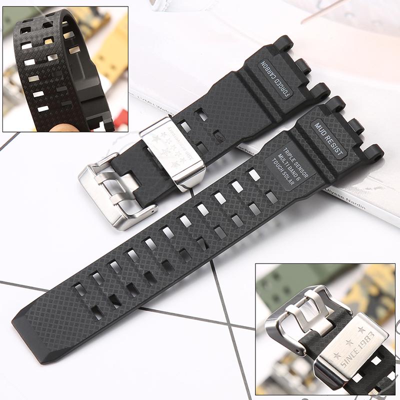 Resin Strap Suitable For Casio GWG-2000 GWG-2040 Men's TPU Sports Waterproof Watch Accessories Wristband Bracelet
