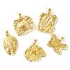 2pcs Turtle Fossil Brass Charm Pendant 18k Gold Plated Melon Seed Buckle Brass Pendant For Women Fashion Jewelry Making Findings