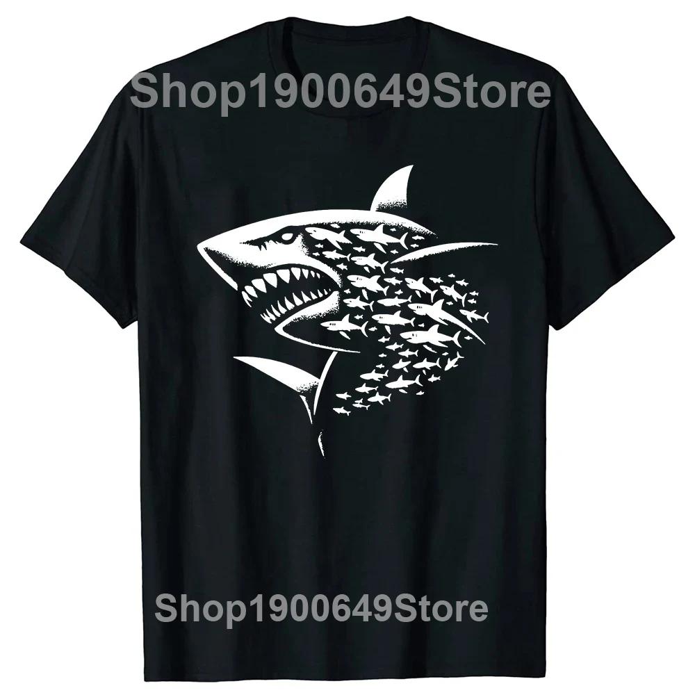 Shark 2024 Week Shark Lover Scuba Diver T Shirts Summer Graphic Streetwear Short Sleeve Birthday Gifts Tshirt Mens Clothing