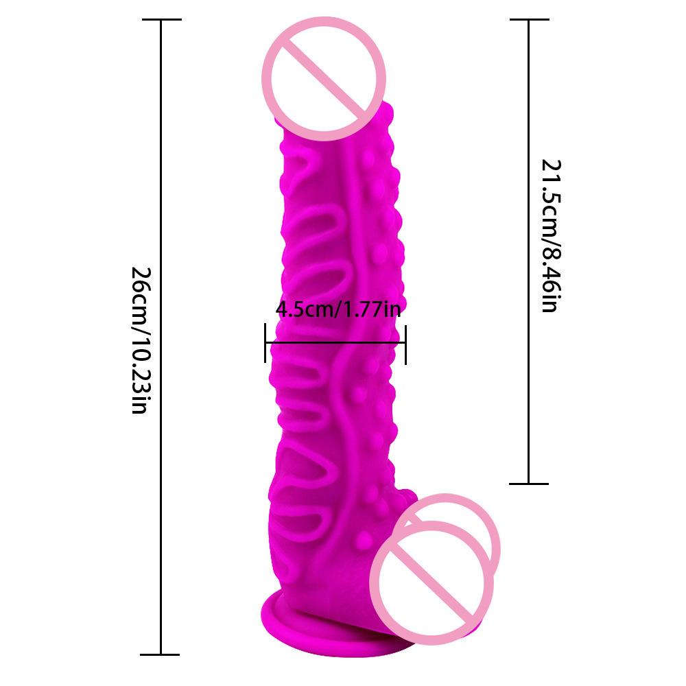 Lila Silikon Dildo Weibliche Farbe Solide Geformter Dildo Alternative Sexuelle Produkte Erwachsener Masturbator