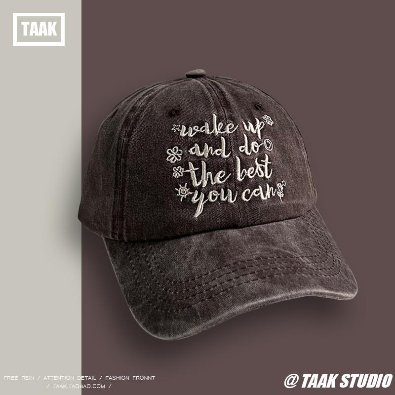 Stylish Ins Pink Embroidered Baseball Cap For Unisex Streetwear In Spring And Summer