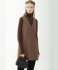JUN BY JUN K Wool Blend V-Neck Mini Dress_Brown