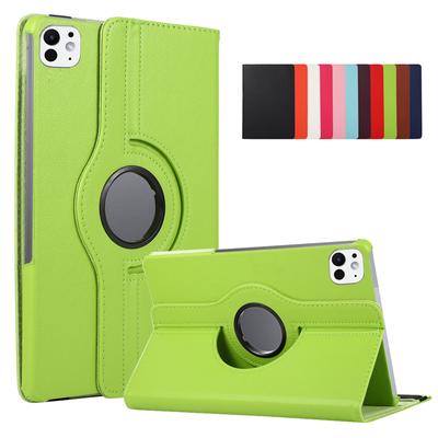 Für iPad Air 11 Zoll 2024 Hülle 360 Grad drehbarer PU-Lederständer Smart Cover für Funda iPad Pro 11 2024 Hülle für iPad Air 6 Coque