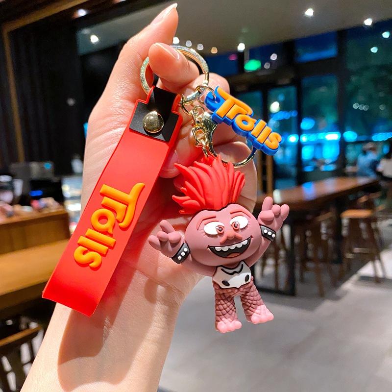 Creative Cartoon Rainbow Horse Unicorn Keychain Female Cute Ins Key Chain Student Schoolbag Pendant Small Gift