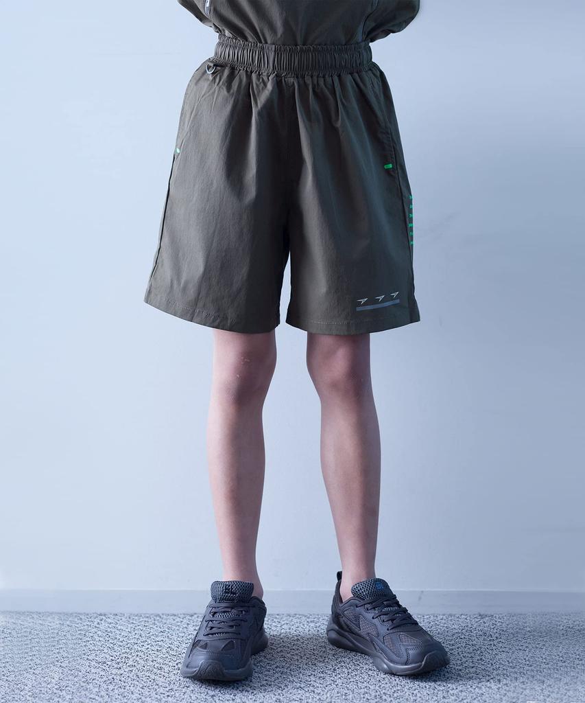 Shunsoku Half Track SSA 1 Pants, Shorts, Shorts, 115-155cm, Kids, Boys, Girls, 4000, Khaki, (115-125)