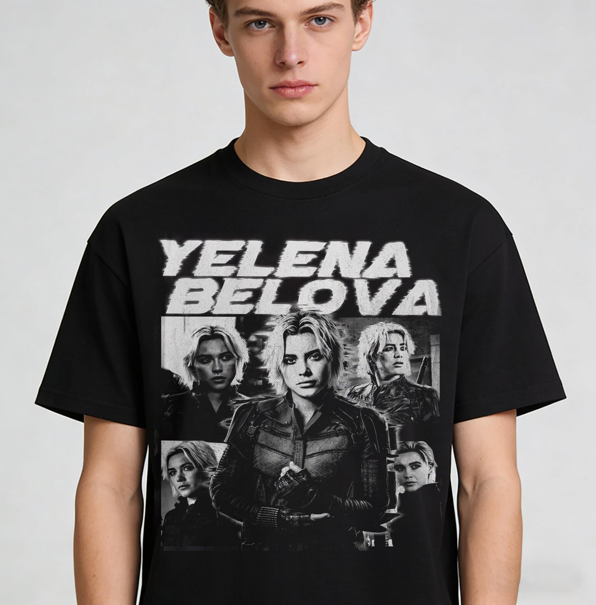 Vintage Yelena Belova Black Widow Graphic Unisex Gift Tshirt ONeck Sweatshirt  for Men Women Prue Cotton Oversize Tshirt S