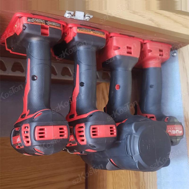 Wall Mount Drill Tool Battery Mount Holder for DeWalt 11.1V/18V/11V for Milwaukee 18V Battery Holder Stand Display Hanger Dock