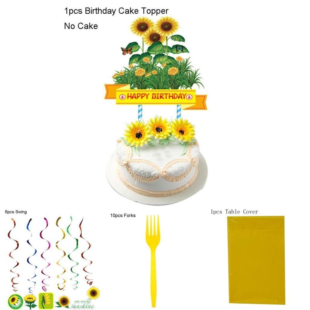 Fröhliche Sonnenblumen Themenparty Dekorationsset Für Unvergessliche Babypartys Und Kindergeburtstage