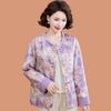 2025 New Chinese Style Mom's Autumn Suit Jacket for Middle-Aged and Elderly - Stylish Spring and Autumn Top