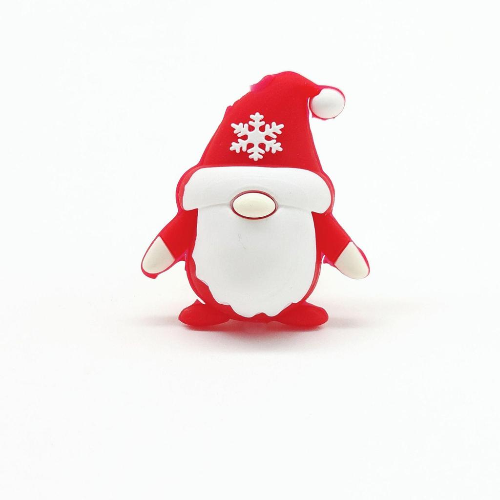 3D Santa Claus Silicone Beads Cartoon Pen for DIY Jewelry and Epoxy Crafting