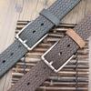 Meier Retro woven carved Crazy Horse leather belt, men's old first-layer cowhide belt