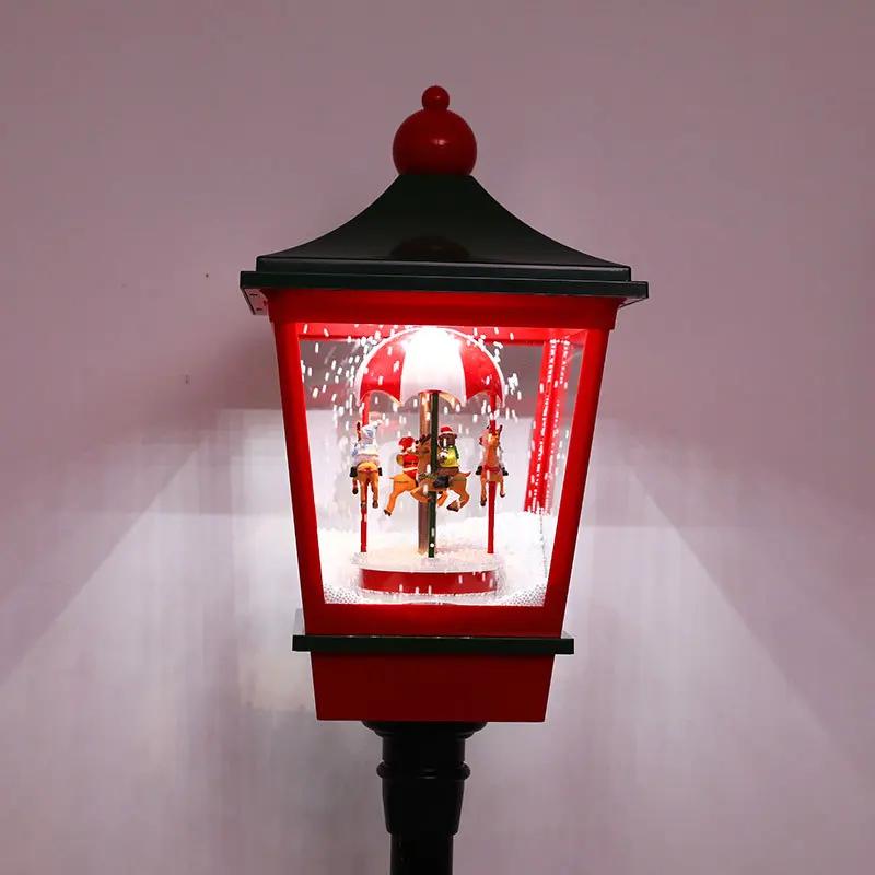 

Різдвяні прикраси західний стиль сніг вуличні ліхтарі музика снігові вогні вітальня вогні торговий центр готель Фестиваль реквізит