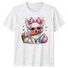 Cute Chihuahua Dog Wearing Heart Unisexs TShirt Puppy Easter Easter Gift For Her