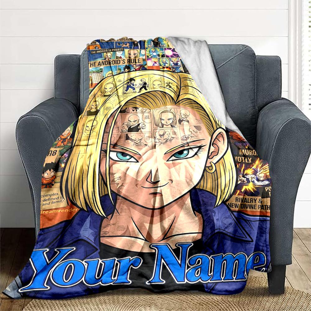 Custom 1Pc Anime Character Face Tattoos Fleece Flannel Blanket Soft Warm Cozy Office Throw For Bedroom Couch Travel Birthday Xmas Gift