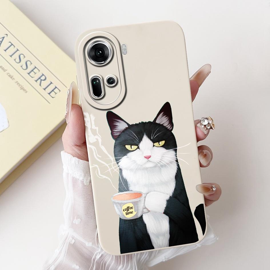 For OPPO Reno 11 5G Case CPH2599 Cover Lovely Panda Camera Protection Soft Silicon Phone Case For OPPO Reno11 Pro Reno 11F Coque