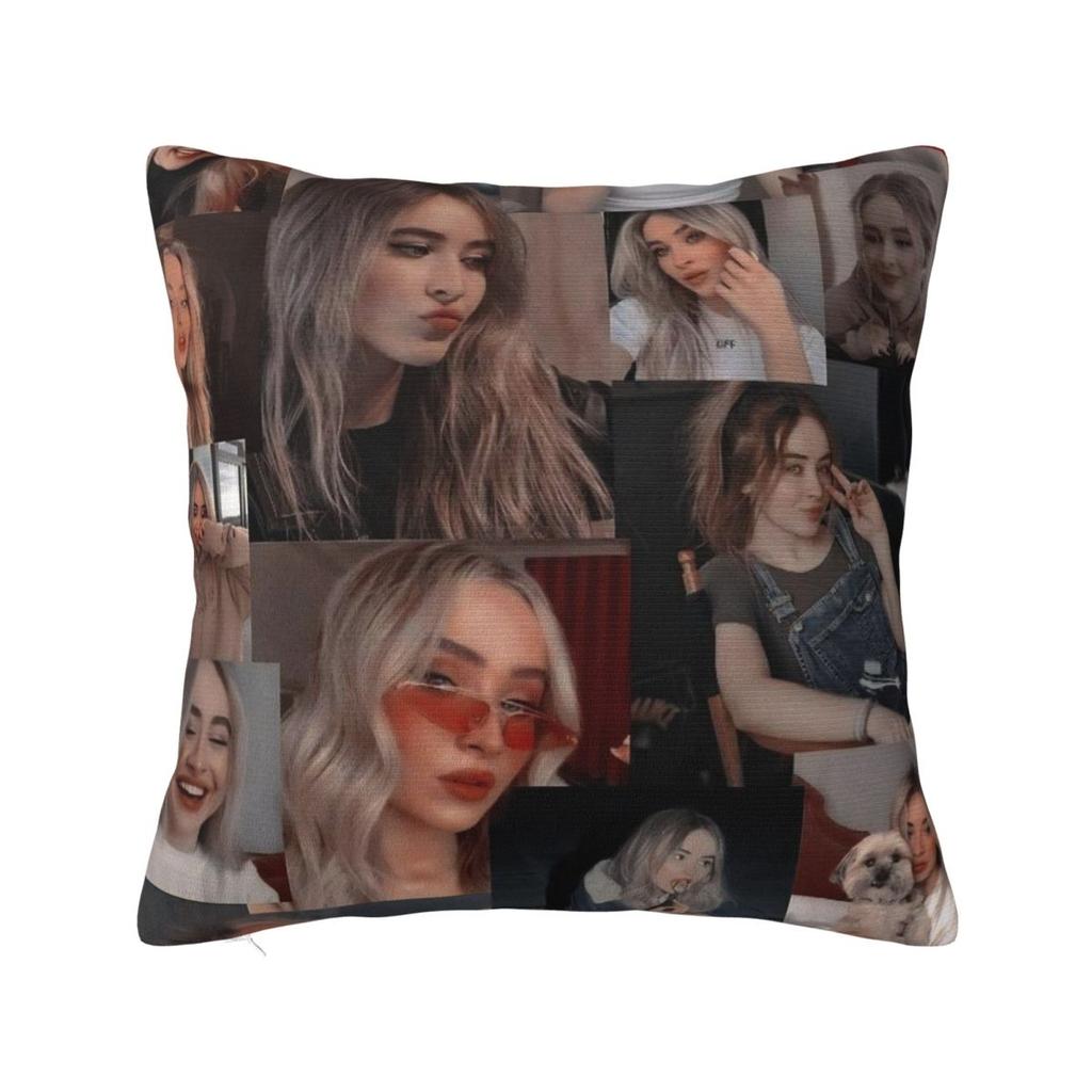 Sabrina Carpenter American Singer Pillow Cover Fashion Pillow Case Soft Cushion Cover Pillowcases For Sofa Home Decoration