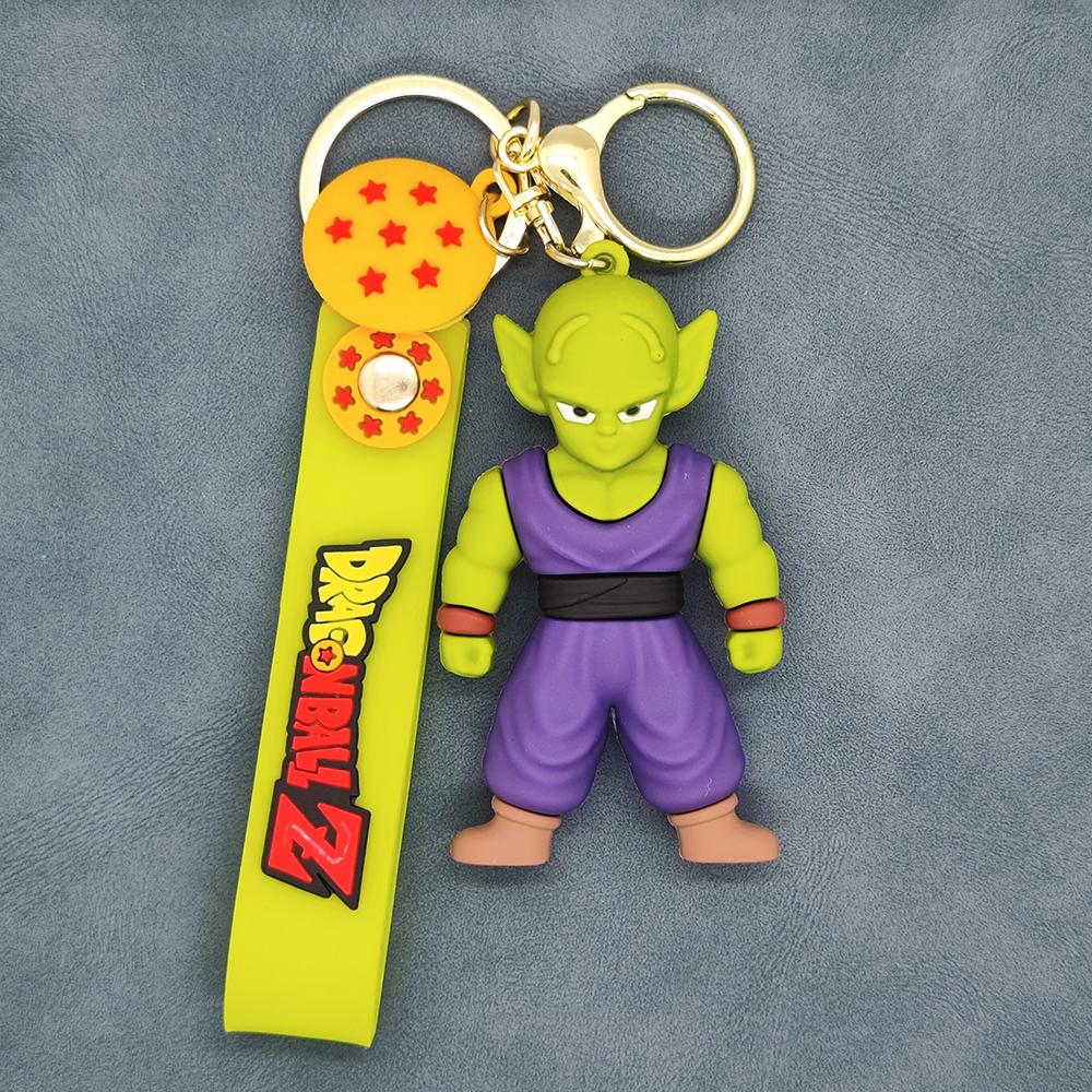 Anime Dragon Ball Z Super Saiyan Goku Figure Keychain Cute Cartoon Character Key Ring Bag Charm Pendant Accessories for Fans