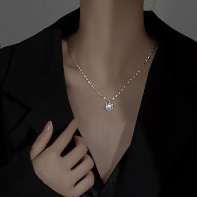 Colorful Glazed Cat Necklace, Personalized Mori, Cute And Sweet Moonstone Kitten Collarbone Chain, Recommended By Female Xiaohongshu