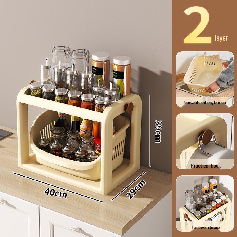 Multi-Layer Movable Snack & Toy Storage Cabinet for Kids