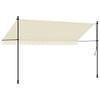 Retractable Awning Cream 350x150 cm Fabric and Steel