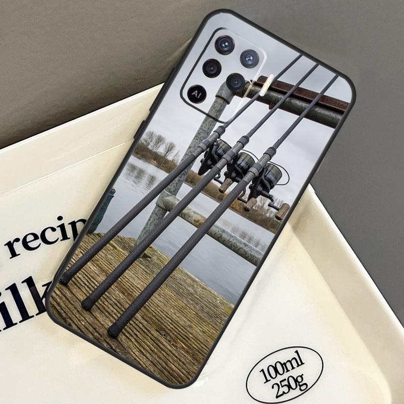 Carp Fish Fishing rod Case For OPPO A52 A72 A5 A9 A31 A53 A15 A16 A17 A54 A74 A94 A76 A96 A54S A57S A53S Cover