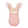 Ruffle Sleeve Ballet Leotard Girls Kids Gymnastics Bodysuit Ballerina Fairy Party Dancing Training Performance Dancewear