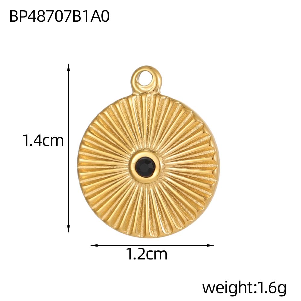 CARLIDANA DIY Baroque Zircon Heart Star Handmade Accessories Charm Stainless Steel Gold Plated Pendant Fashion Jewelry Making