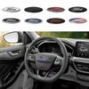 Car Steering Wheel Emblem Decals Badge Decoration For Fiesta Focus 2 Mondeo Mk4 Mustang Ranger Kuga S-MAX Transit Connect ZT6